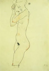 Stojący akt, 1913