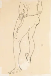 Stojący akt męski, 1913