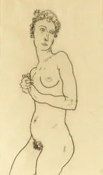 Stojący akt, 1918