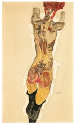 Stojący nago, 1910