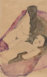 Dwa leżące akty, 1911.