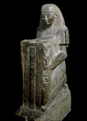 Starożytność egipska: Ptahmose (lub Ptahmes, Ptahmosis), superintendent faraona Amenhotepa III (lub Amenophisa) 1390-1352 pne. XVIII dynastia. Florencja, Muzeum Archeologiczne