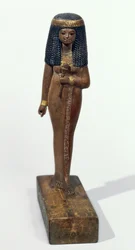 Statua Lady Nay, Nowe Królestwo (drewno sosnowe ze złotą okleiną)