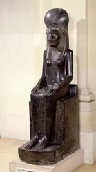 Posąg bogini Sekhmet o głowie lwa, ze świątyni Mut w Karnaku, Nowe Państwo, ok. 1391-1353 p.n.e.