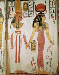 Isis i Nefertari, z grobowca Nefertari, Nowe Królestwo (mural)