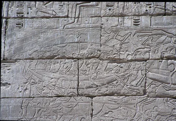 Ludy Morza, bitwa morska Ramzesa III, Medinet Habu, 1195-64 p.n.e.