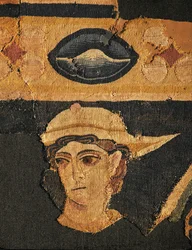 Głowa Hermesa, detal (tkana wełna)