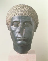 Brooklyn Black Head, prawdopodobnie z Mitrahineh, późny okres ptolemejski (ok. 50 pne) (dioryt)
