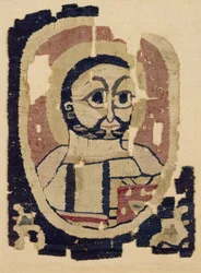 Fragment głowy, koptyjski (tekstylny)