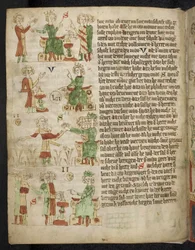 Prawo feudalne. Z Heidelberg Sachsenspiegel, XIV wiek