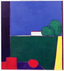 Wieczór w Toskanii (akryl na papierze)