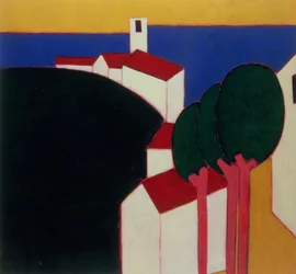 W Luberonie, 2000 (akryl na płótnie)