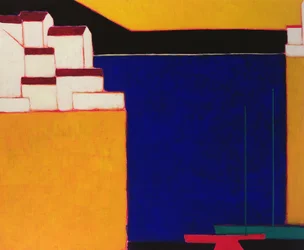 Mileai, Pelion, Grecja, 1998 (akryl na papierze)