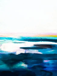 Abstrakcja „Błękitny ocean”