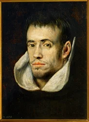 Portret mnicha (obraz na płótnie)