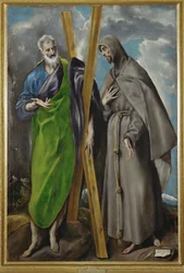 Święty Andrzej i Święty Franciszek (obraz na płótnie)