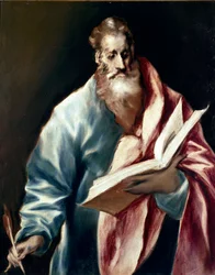 Apostoła św. Mateusza. Obraz Domenikos Theotokopoulosa prawo El Greco (1540-1614)