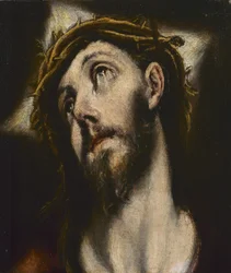 Chrystus niosący krzyż (olej na płótnie)
