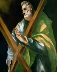Św. Andrzej (olej na płótnie)