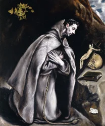 Św. Franciszku klęczący w medytacji,