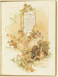 Program do baletu La Perle Mariusa Petipy i Riccardo Drigo, 1896.