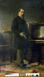 Amilcare Ponchielli (1834 - 1886). Włoski kompozytor. Obraz Eleuterio Pagliano.