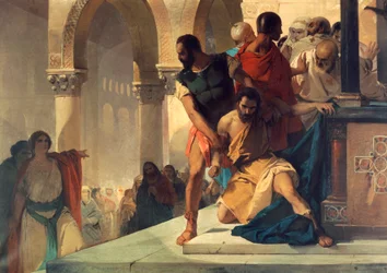 Fazio wyciągnięty ze świątyni św. Zofii w Konstantynopolu – Eleuterio Pagliano (1826-1903)