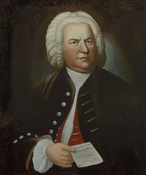 Portret Jana Sebastiana Bacha, połowa XVIII wieku..