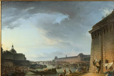 Widok Paryża z nabrzeża pod Pont Neuf