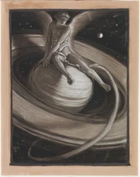 (Ilustracja do Rubáiyát Omara Khayyáma) Tron Saturna