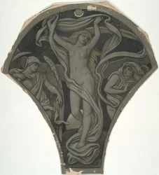 Karykatura dla Luny, z sześćdziesięciu studiów sufitu Huntingtona (1926.80)