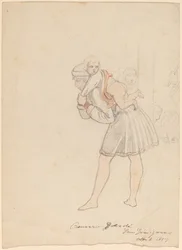 Studium według Gozzoli, 1858.