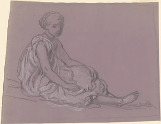 Studium dla greckich dziewcząt kąpiących się, c. 1872.