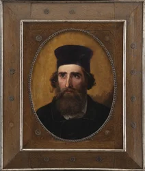 Portret duńskiego malarza Thoralda Læssøe (1816-1878)