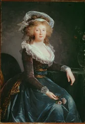Maria Teresa Burbon, żona Ludwika Francuskiego, nie panujący syn Ludwika XV ...
