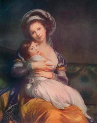 Louise Elisabeth Vigee Le Brun 1755-1842 z córką Jeanne-Lucie, 1786, 1911