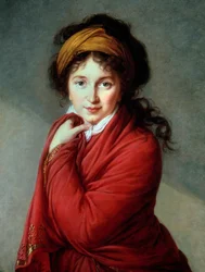 Portret hrabiny Nathalie Golovine (Varvara Nikolaevna Golovina) (1724-1767) Obraz Marie Elisabeth Louise Vigee Le brun (lub Vigee-Lebrun lub Vigee Lebrun) (1755-1842) XIX-wieczna kolekcja prywatna - Portret hrabiny Nathalie Golovine (17