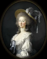 Portret Marii Ludwiki Sabaudzkiej 1749-1792, księżnej de Lamballe