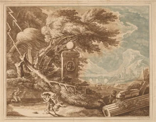 Heroiczny Burzowy Krajobraz, 1724.