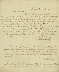 List Elizy Kennerly do Fredericka Saugraina, 24 grudnia 1841 r.