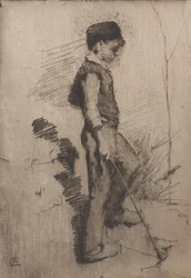 Chłopiec z kijem, 1881-83.