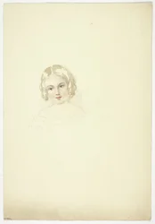 Portret głowy młodej dziewczyny