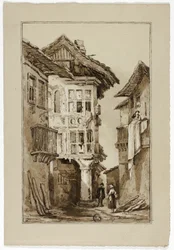 Rustykalna scena uliczna