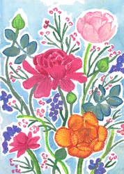 Ranunculus, 2018 (pastel olejny)