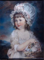 Portret Lady Henrietty Cavendish (akwarela i kreda na papierze)