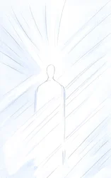Chrystus, Prawdziwy Człowiek, przed tobą zmartwychwstał i żyje. Kontempluj tego samego Chrystusa, Boski Syn, majestatyczny, 2001 (w/c na papierze)