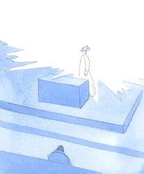 Chrystus przemówił do mnie z sanktuarium, gdzie był obecny w tabernakulum, 2004 (akwarela na papierze)