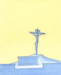 Przenajdroższa Krew Chrystusa wylana kiedyś z Jego Ciała na Krzyżu; i że Ofiara jest reprezentowana dzisiaj we Mszy św., w sposób sakramentalny, kiedy modlimy się o przebaczenie naszych grzechów., 2004 (w/c na pap.