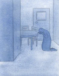 Pamiętam, że potrzebowałem odwagi i woli wyboru tego, co słuszne, 2000 (w/c na papierze)
