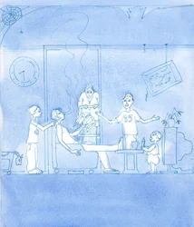 Jest Wolą Bożą, abyśmy wypełniali nasze obowiązki wobec najbliższej rodziny, 2002 (w/c na papierze)